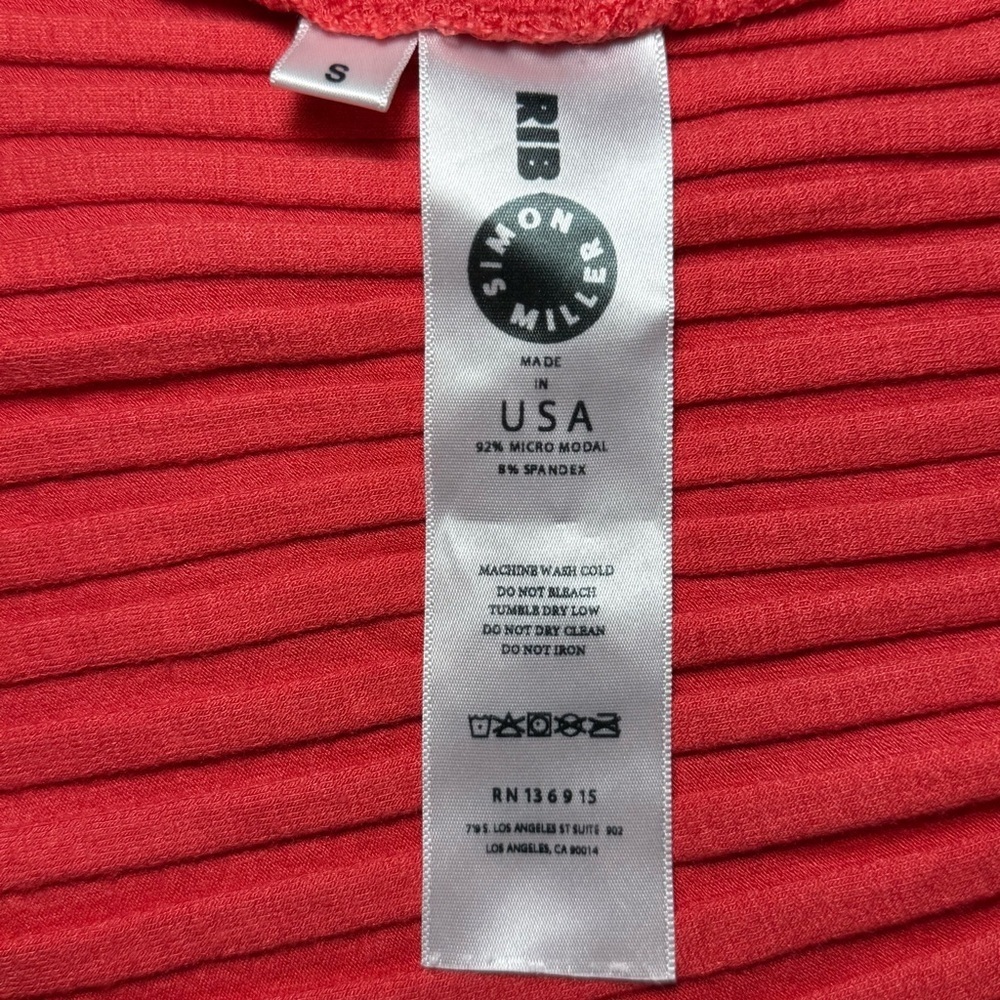 Simon Miller Rib Cyrene Pant in Retro Red - Picture 4 of 6